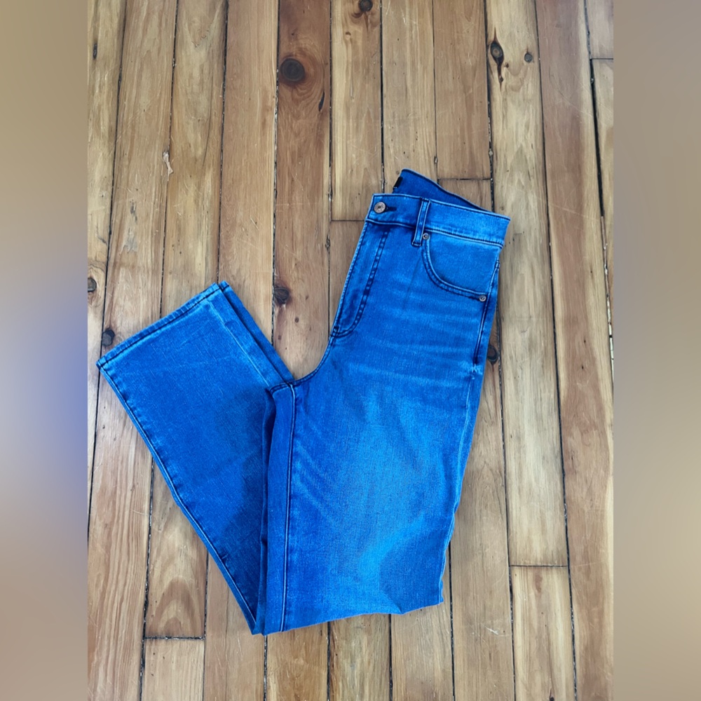 Express Straight Leg Denim Super High Waist